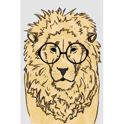 Lion 2 - peinture sur toile tendue