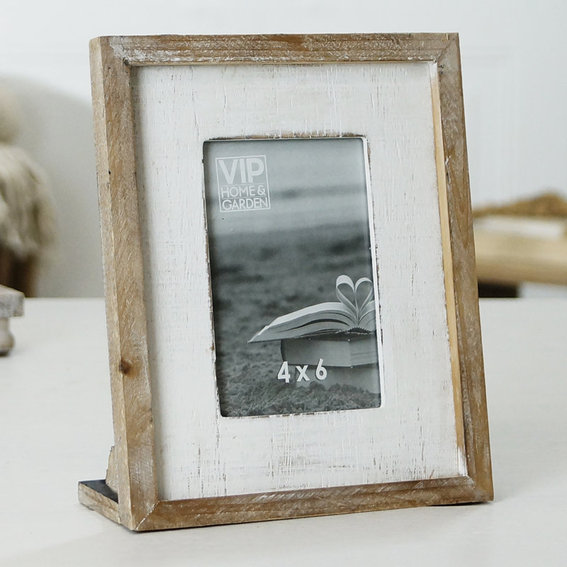 Cadre simple, Blanc, 4 po x 6 po