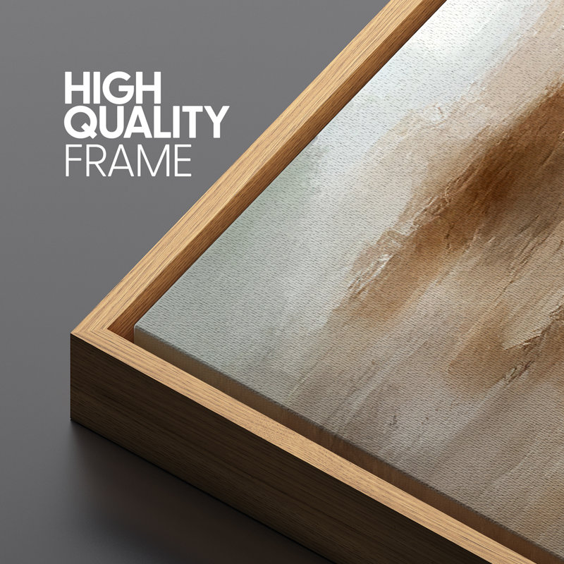 «Vertical Earth Tone», impression abstraite sur toile encadrée, impression sur toile encadrée, H 20 po x l 60 po