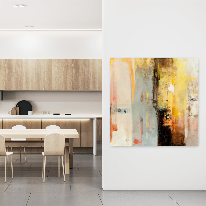 Série Caminos 45, art abstrait contemporain, H 48 po x l 48 po