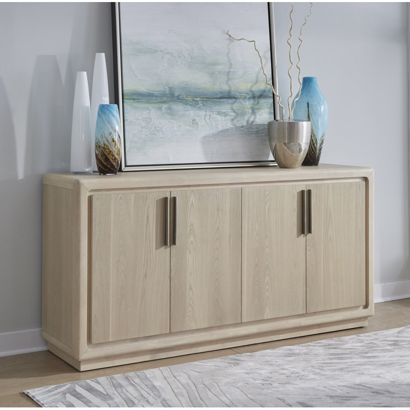 Attamore Timera 4 Door Wooden Sideboard In Daffodil