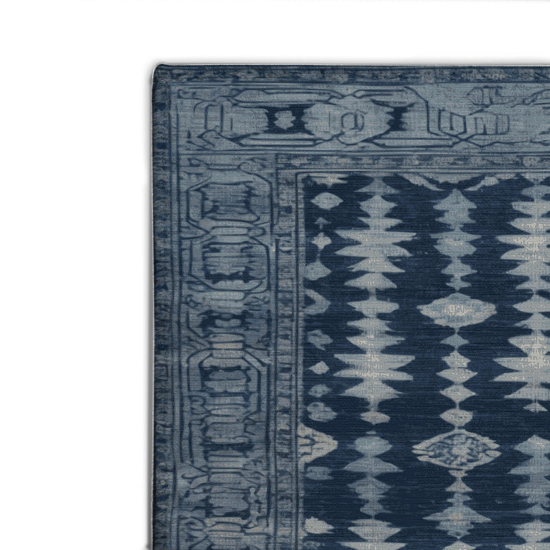 Overdyed Gray Indoor and Outdoor Area Rug, Rectangle 8' x 10'