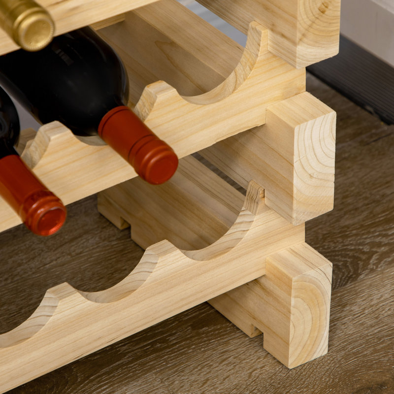 Wine Rack,Stackable Wine Rack, Modular Storage Shelves, 72-Bottle Holder, Freestanding Display Rack For Kitchen, Pantry, Cellar