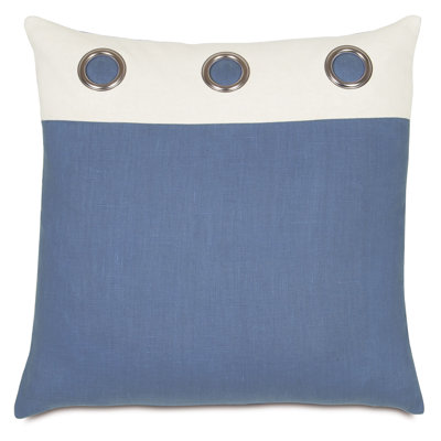 Maritime Grommet Throw Pillow Cover & Insert