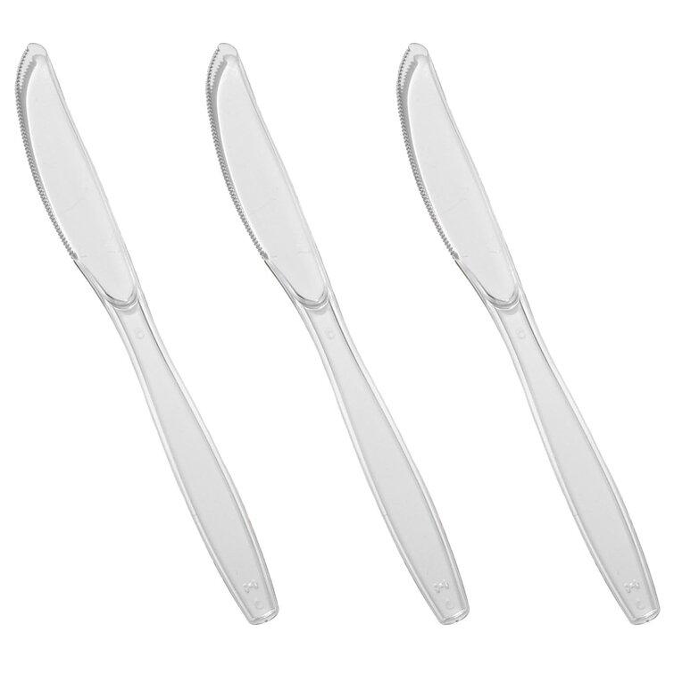 Smarty Clear Disposable Plastic Cutlery Set (1000 Guests)