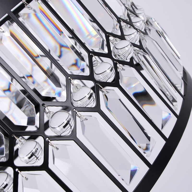 5 - Light Crystal Drum Chandeliers