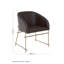 Huntleigh 46cm H Upholstered Parsons Chair in Brown