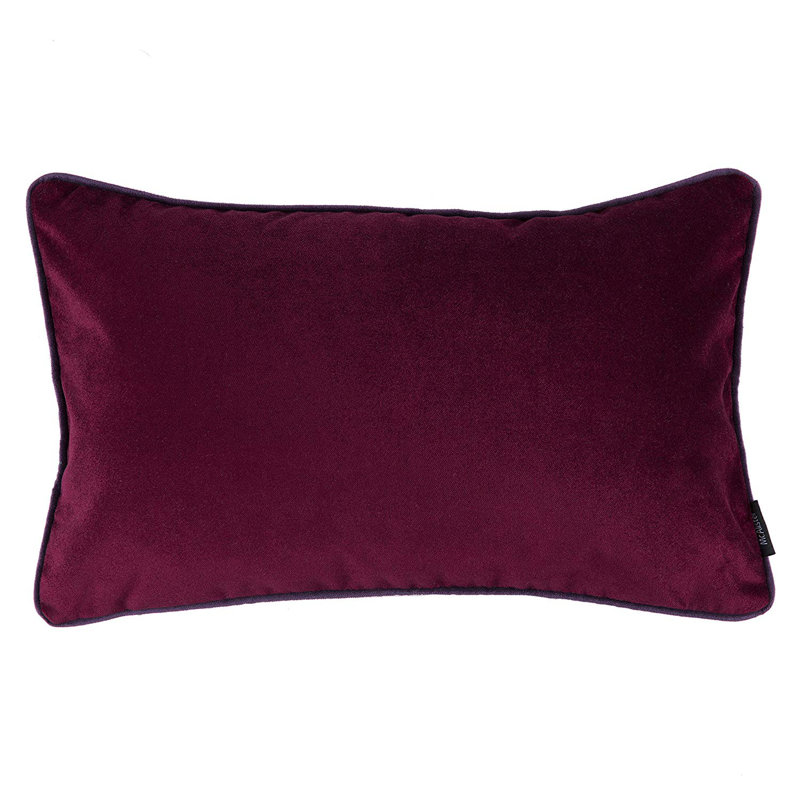 Jamel Rectangular Floor Cushion Cover, 30 x 50cm, Burgundy Wine Red