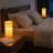 10.4'' Modern Orange 5-Tier Stacked Bubble Ambient Glass Table Lamp with Dimmable Switch and E12 Lamp Holder, cULus Certified for Bedroom Nightstands, Living Room Side Tables, Study Rooms or Entryway-123043892