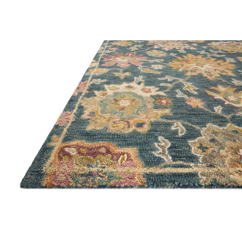 Kraker Wool Oriental Indoor Rug, Square 1'6"