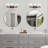 3-Light UL Listed Modern Vanity Lighting with Texture Glass Shade