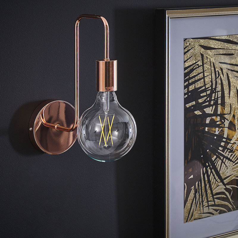 Salazar Aluminium Armed Sconce, Copper