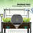 Multifunctional Steel And Metal Planters With Greenhouse, Rustic Outdoor Garden Box