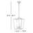Rhys 3-Light Dimmable Metal Lantern Pendant-764297016