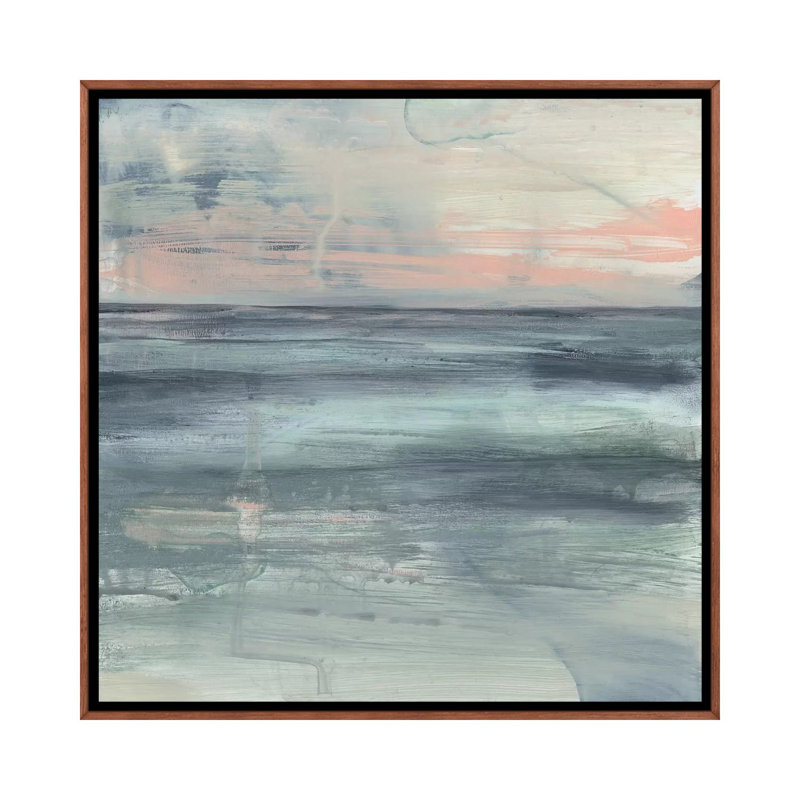 "Pastel Coast I" par Jennifer Goldberger, reproduction d’art, H 37 po x l 37 po x P 1,5 po