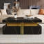 Table basse moderne carrée avec rangement et 4 tiroirs-728051520