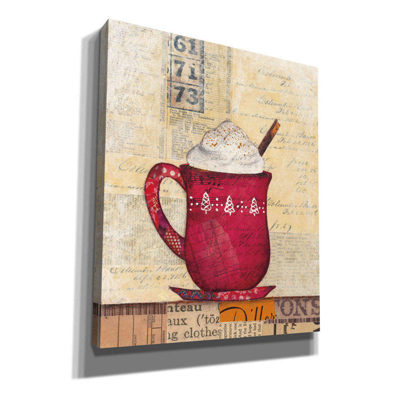 «Cozy Cups III» par Courtney Prahl, art mural sur toile, H 24 po x l 20 po x P 0,75 po