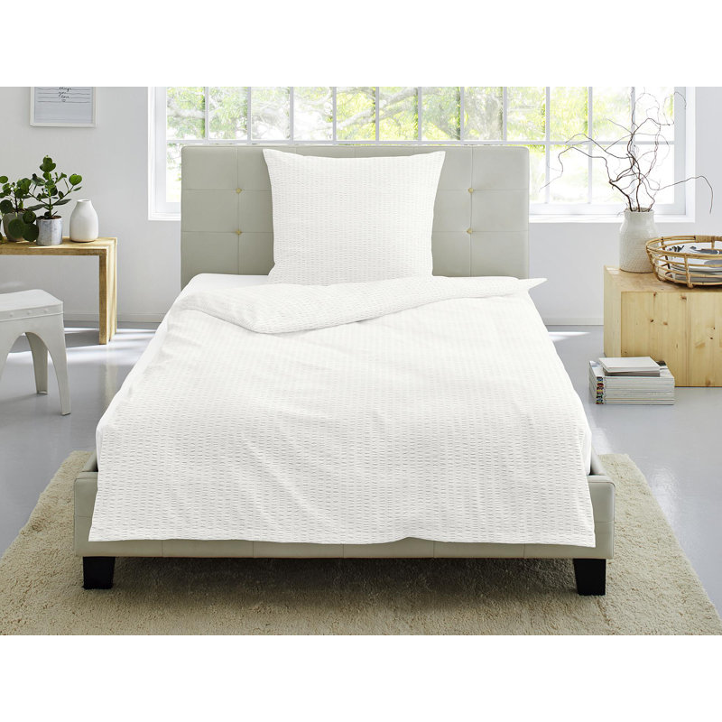 Calypso Duvet Cover Set, 155 x 220cm Duvet Cover + 1 Pillowcase , Natural