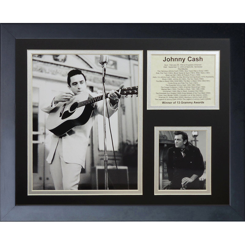 Ii souvenirs encadrée Johnny Cash
