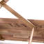 Anniki 200cm Long Reclining Acacia Single Chaise