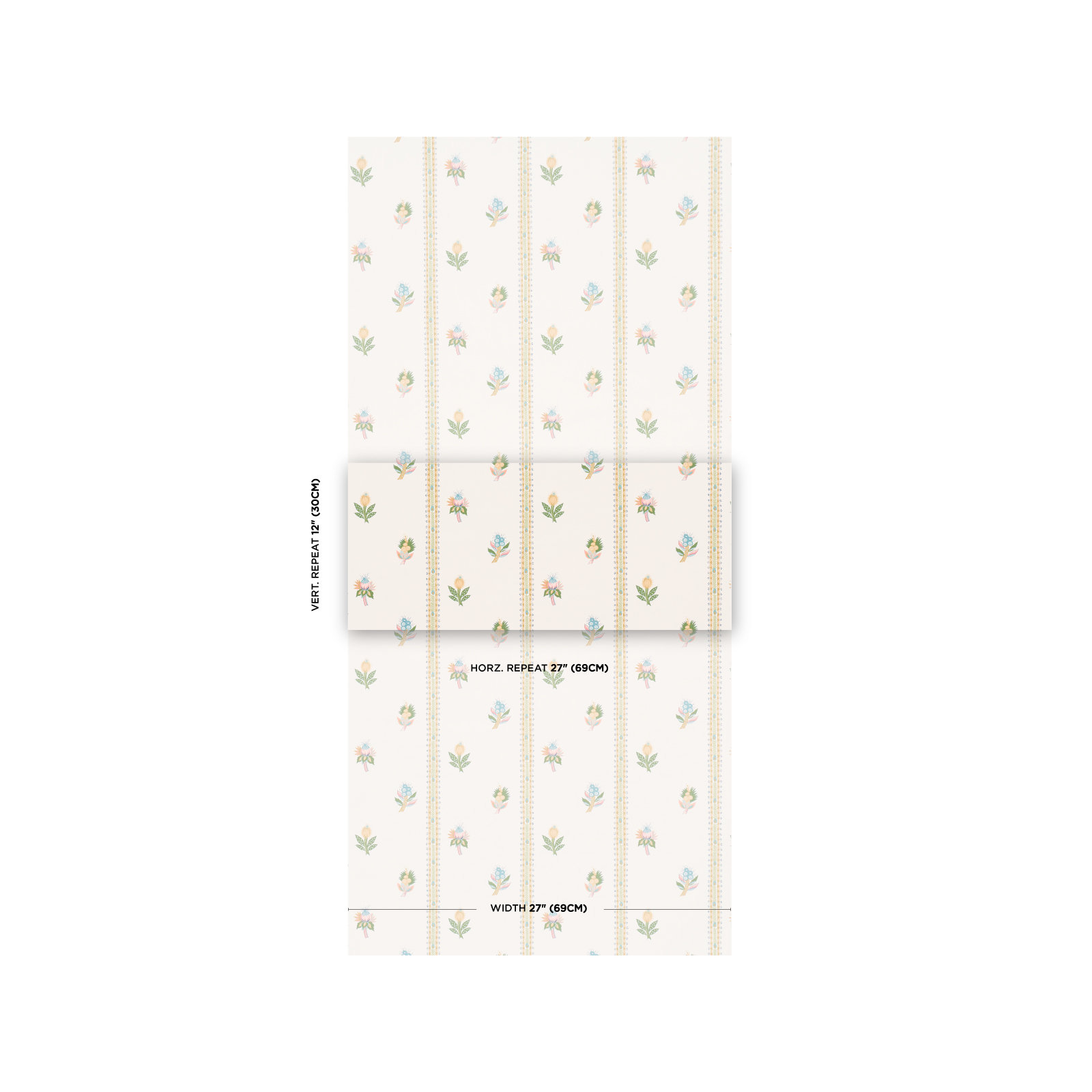 Les Fleurs Exotiques Wallpaper, Citron