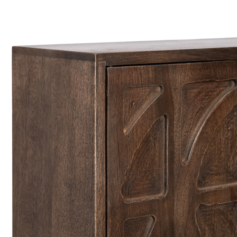 Armoire murale haute en bois sculpté Galienne