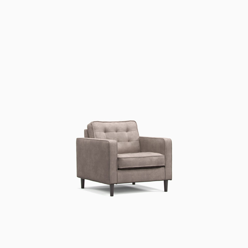 Arlo Upholstered Armchair, Pewter