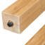 Table de console rustique minimaliste avec prise électrique latérale et rangement dissimulé, idéale pour différents styles d'intérieur, en bois massif, hauteur 75,4 cm (29,71 po), tiroir de rangement naturel, convient aux intérieurs contemporains ou autres.