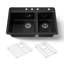 Riverby 33 In. Top-Mount Double-Bowl Kitchen Sink-1017940971-1017940972-1035019177
