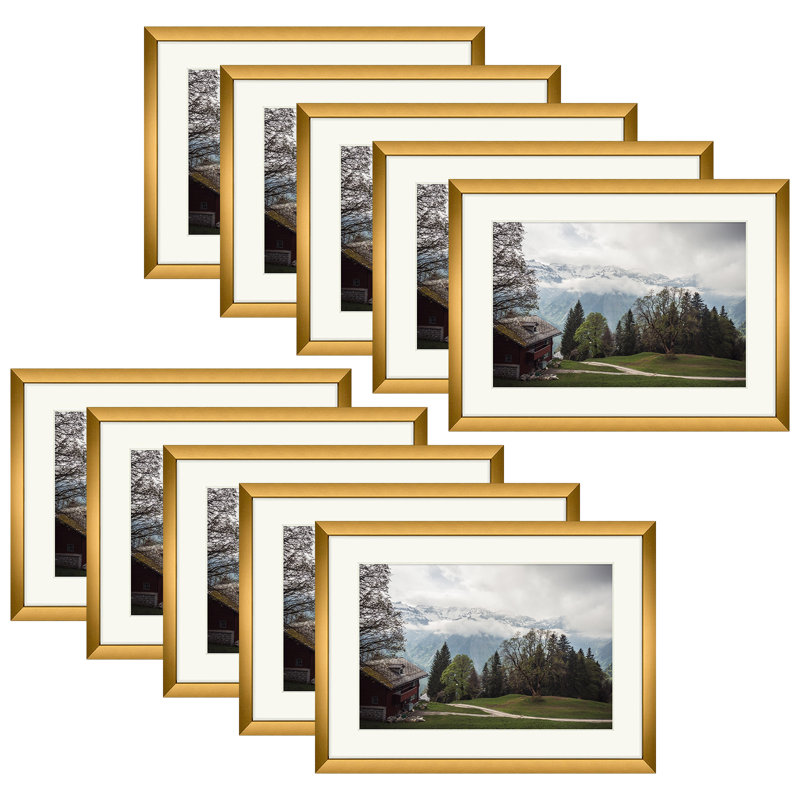 Cadre photo Drennon, Bronze, 5 po x 7 po emmêlé à 4 po x 6 po