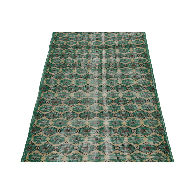 Hand Knotted Wool Area Rug, Rectangle 3'8" x 6'4"