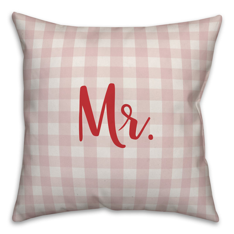  Coussin Mr., Housse de coussin, Rose / Rouge