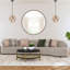 Table de bout ronde noire