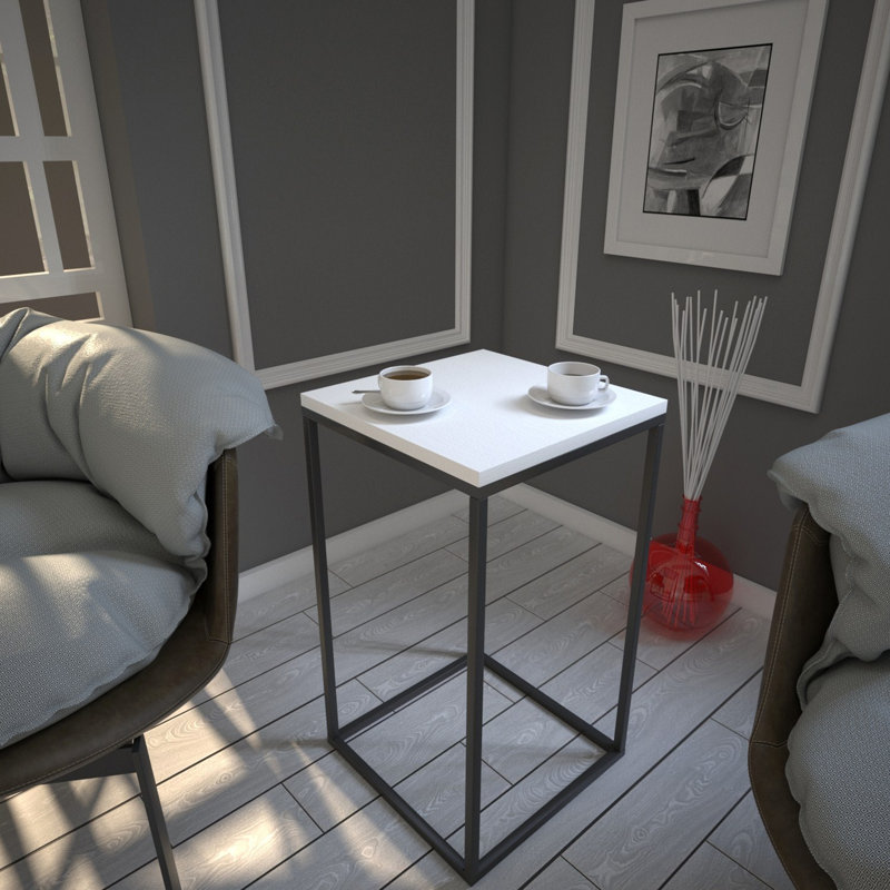 Table de bout Deshields, Blanc