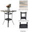 Ensemble bistro en aluminium avec coussins 28 po pour 2 personnes Isabella Square-2094831892