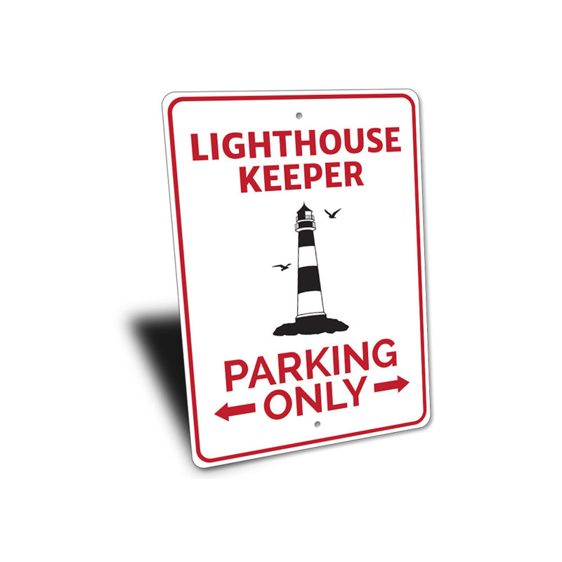 Enseigne de phare en aluminium, H 14 po x l 10 po x P 0,04 po