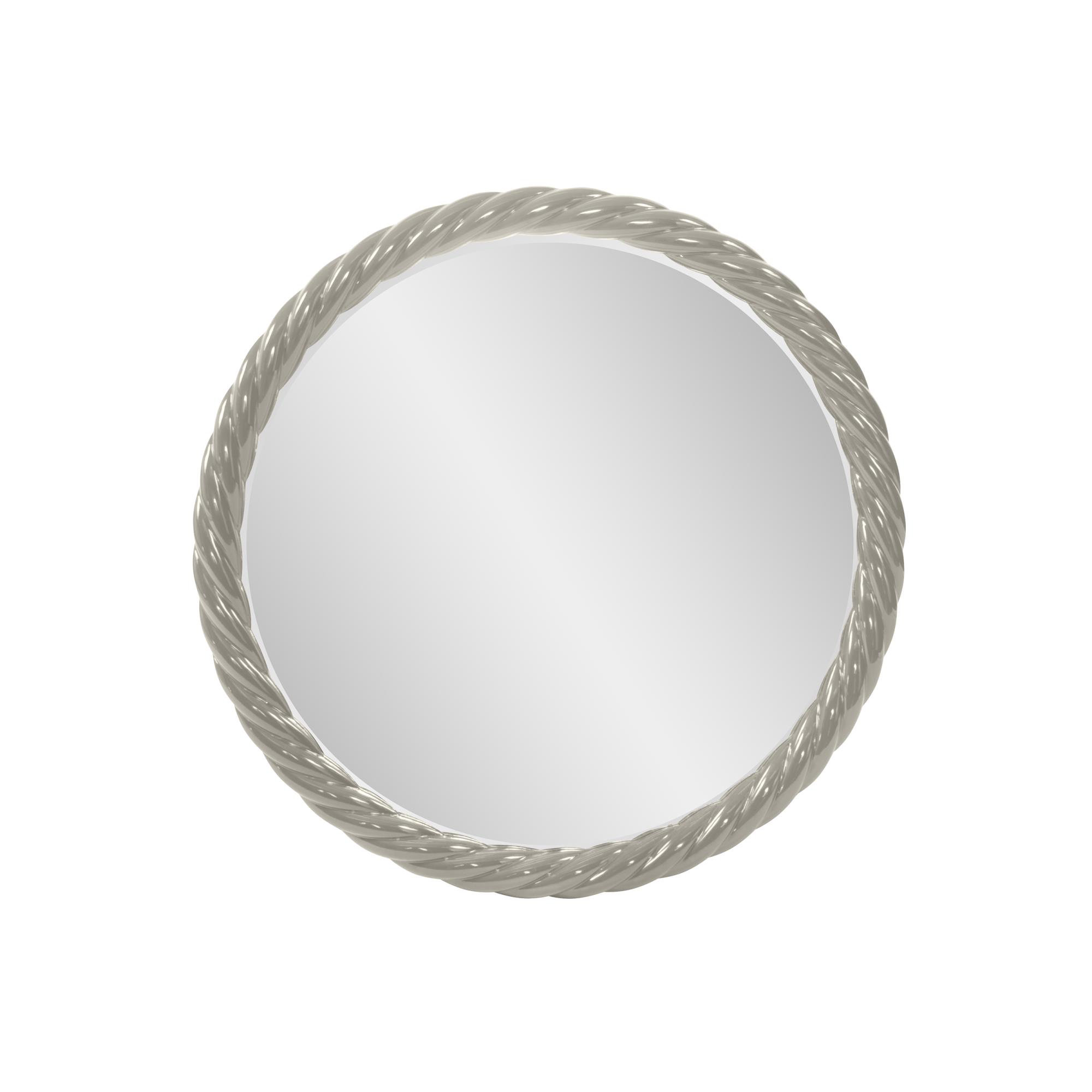 Mara Round Mirror, Nickel