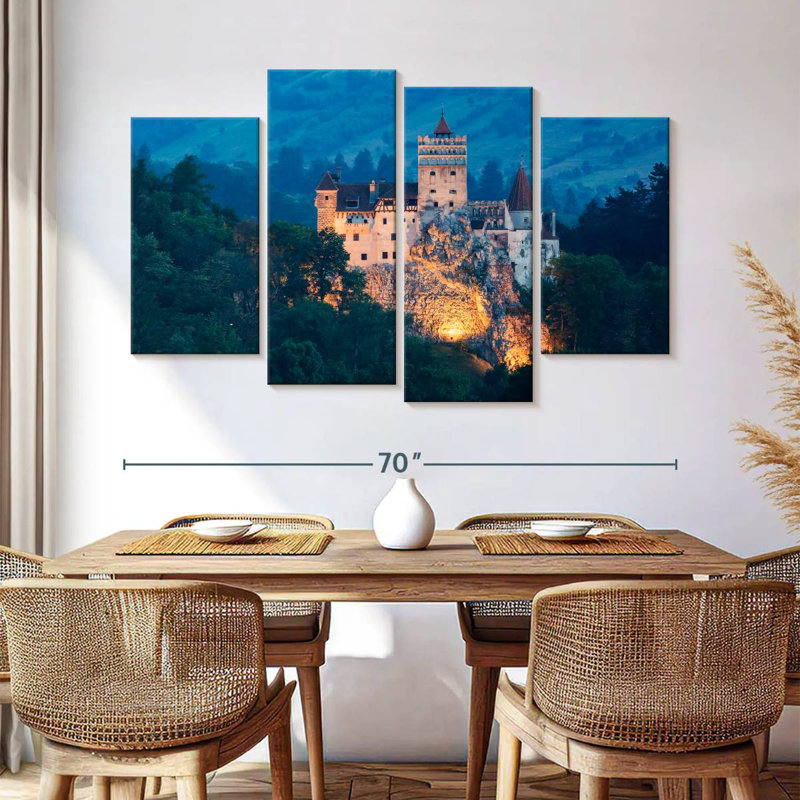 Lilie Bran Hill Castle, H 42 po x l 68 po