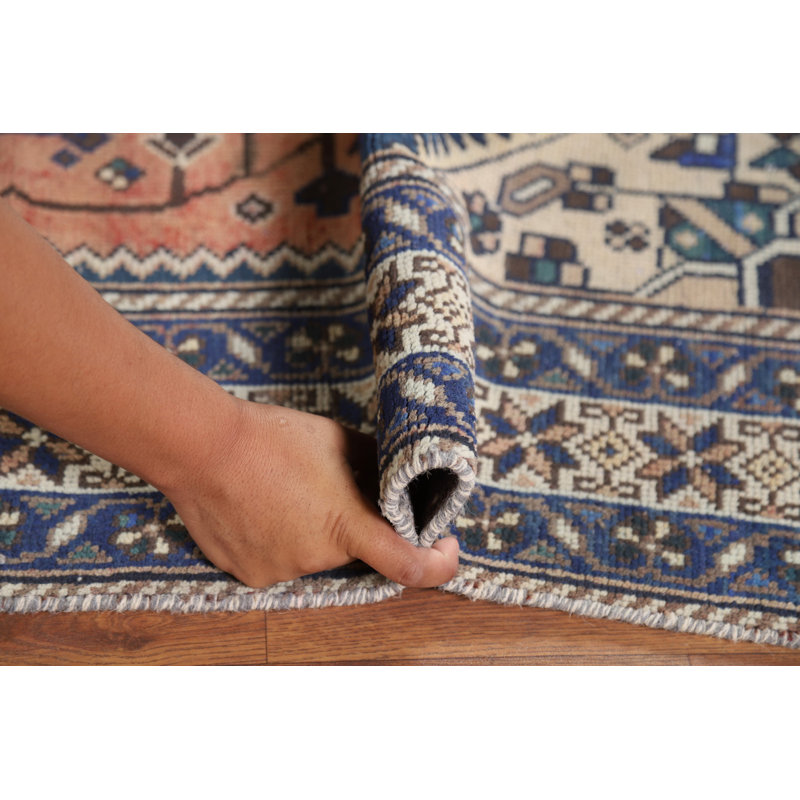 Tapis géométrique en laine pour salon 5 x 10