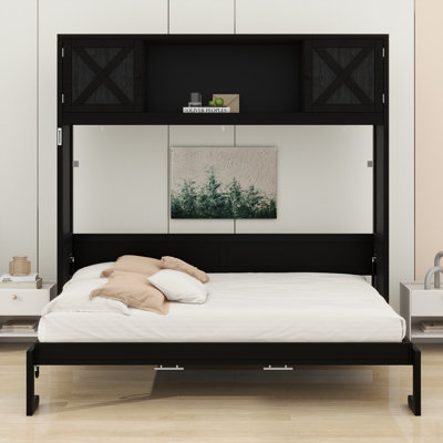 Lit escamotable avec armoires de rangement