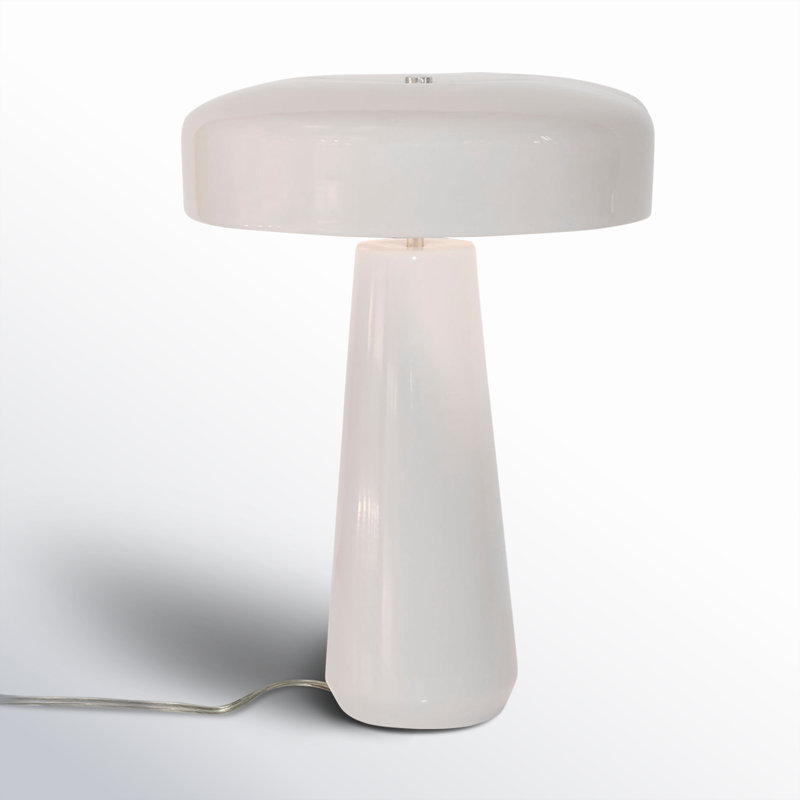 Lampe de table en céramique Percy, Blanc