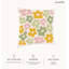 Housse de coussin floral en polyester