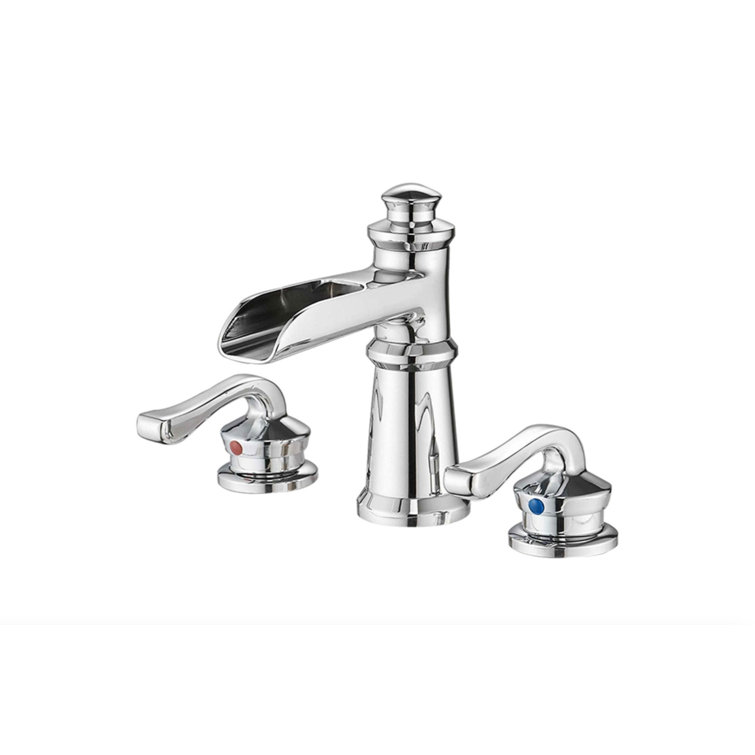 Widespread 2-handle Bathroom Faucet with Drain Assembly