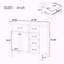 Meuble-lavabo simple 35,98 po avec plateau en céramique Osarugue-1716786032