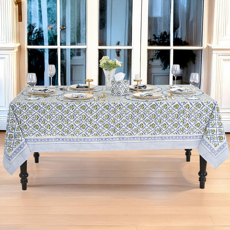 Nappe en acier 60 x 60 pouces carré 100% coton à impression à la main lavable Halloween Action de grâce / Fêtes de Noël / mariage, nappe d'automne