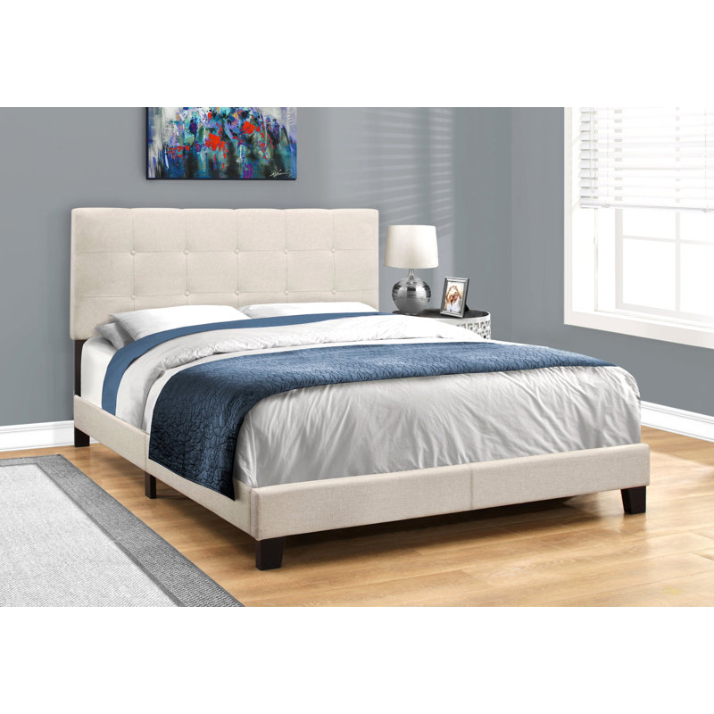Lit, chambre à coucher, revêtement, Beige, Grand lit