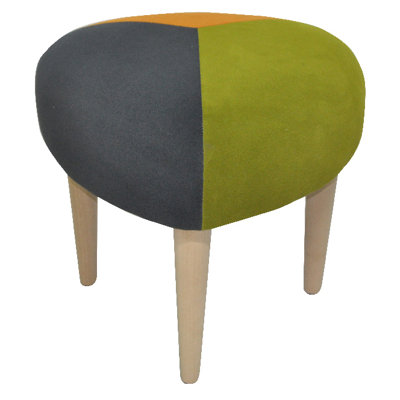 Solid + Manufactured Wood Accent Stool
