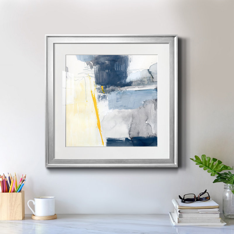 Raio II - Toile encadrée de qualité supérieure - prête à être accrochée, H 17,5 po x l 17,5 po x P 1,5 po, Blanc