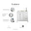 Queen 36" Single Bathroom Vanity Set-312975643-315057724