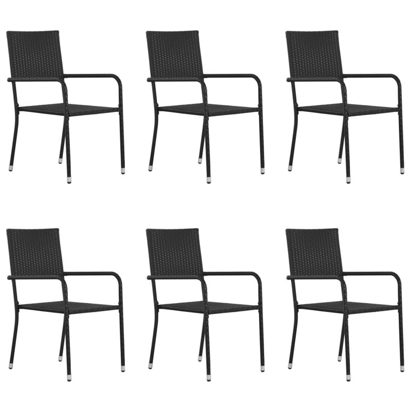 Grabiela 6 Seater Dining Set, Black
